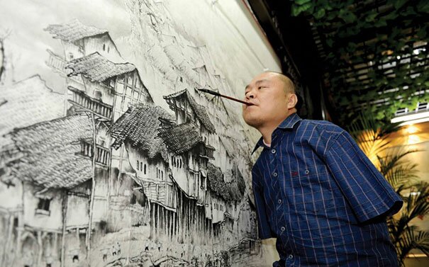 художник без рук, Хуанг Гуофу