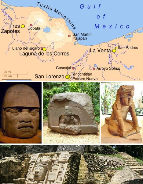 Цивилизация Ольмеков, Мексика